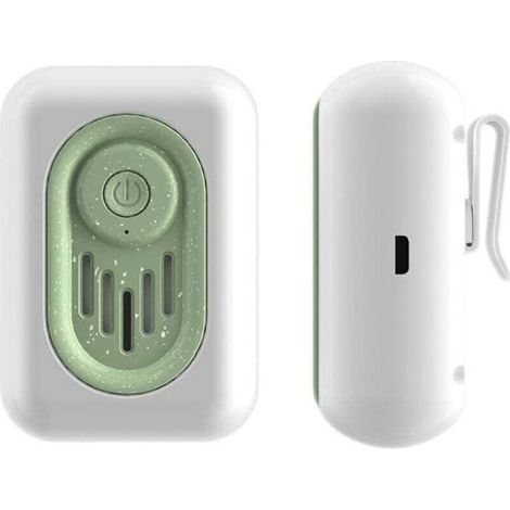 Désodorisant pour réfrigérateur, éliminateur d'odeurs de réfrigérateur, rechargeable par USB, réutilisable, petit purificateur d'air à l'ozone pour réfrigérateur, chaussures, placard, voiture, a (1/4)