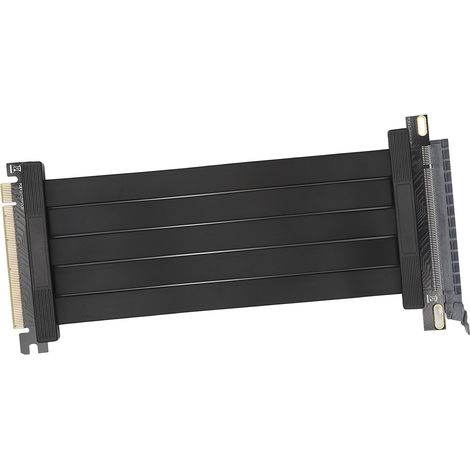 Câble d'extension PCIe 4.0 x16 coudé à 180°, 26 Go/s, 20 cm (7,9 pouces), plaqué or, pour cartes graphiques RTX 3090, RTX 3080 Ti et RTX 3070. (1/5)