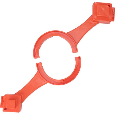 Clé universelle pour raccords d'égout de camping-car (1 jeu) - Connexion et déconnexion faciles - Compatible avec la plupart des bouchons d'égout mâles et femelles de 3 et 4 pouces (orange) (1/5)