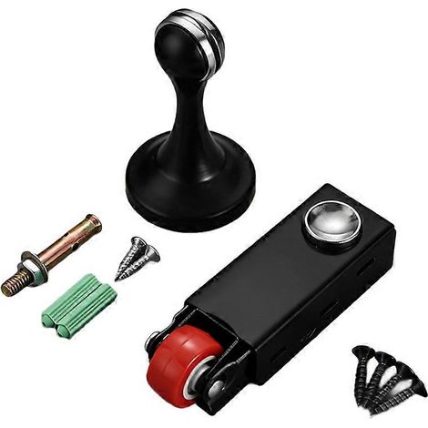 Roulette de bas de porte silencieuse et anti-usure - Roulette de meuble robuste avec conception anti-affaissement B (1/5)