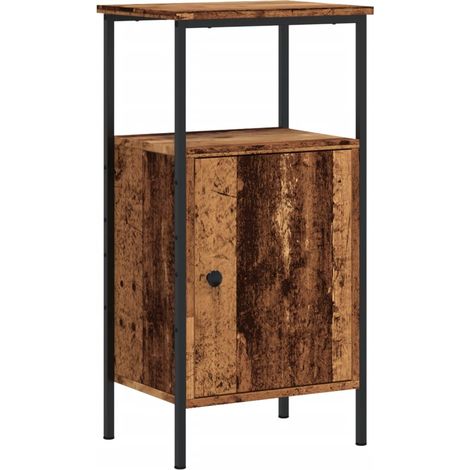 Maison Exclusive - Nachttisch Altholz-Optik 41x31x80 cm Holzwerks