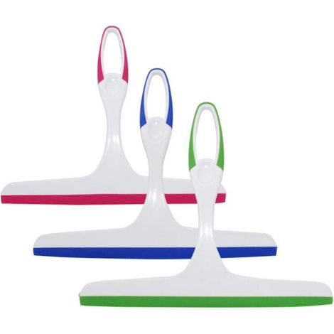 Squeegee Shower Cleaner, for Shower, Window and Glass, Double-Sided Multi-Sided Glass Scraping Tool (3-pack) (1/4)