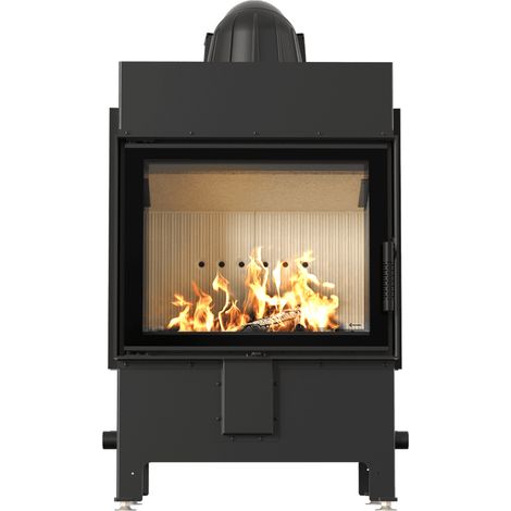 Kamineinsatz aus Stahl KRATKI LUCY 12 kW Ø 200 mit Türfeder (1/5)