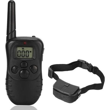 300M Collier de Chien électrique à Distance Choc Vibration Collier de Dressage pour Animaux de Compagnie Anti-Pluie avec écran LCD H356 (1/5)