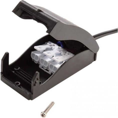 Trade Shop - Caja De Conexión Rápida 2 Vías 230 V 3 Clavijas 10 A Cableado Pasante Máx. 16 A - (1/5)