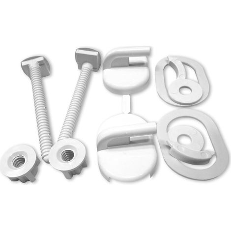 FIXET Charnière en plastique de rechange pour le siège des toilettes ST278 (1/2)