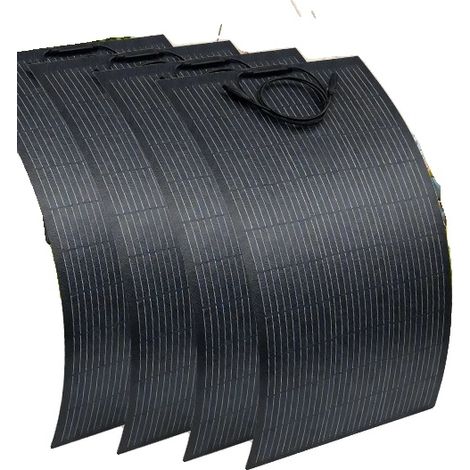 Panneau Solaire, Design Flexible, Construction Étanche, Flexible 4PCS 100W (1/2)