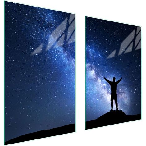 GLASSCHUTZPLATTE FÜR KÜCHE 65x52 STERNE (1/5)