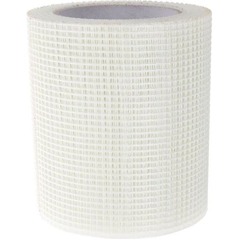 Ruban d'étanchéité pour fissures murales, ruban adhésif en fibre de verre pour réparation de cloisons sèches, 10 cm x 25 m