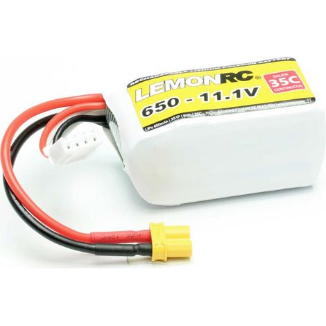 LemonRC Modellbau-Akkupack (LiPo) 11.1 V 650 mAh Zellen-Zahl: 3 35 C Softcase XT30