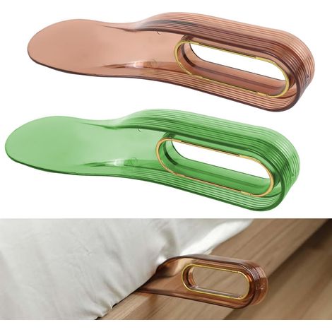 Confezione da 2 sollevatori per materasso per cambiare le lenzuola, ausilio per arrotolare le lenzuola per rifare il letto, ausilio per arrotolare il materasso (arancione e verde) (1/5)