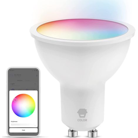 Ampoule LED Wifi Intelligente GU10 - Smart Bulb de Couleur Connectée pour Économie d'Énergie - Contrôlable depuis Smartphone - Puissance 5W (1/5)