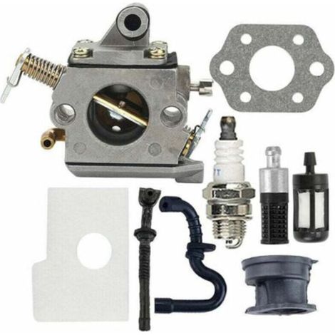C1Q-S57B Kit carburateur pour tronçonneuses MS180 / MS170 / MS 170C / MS 180C / 017/018 Remplacement du joint de bougie du filtre à air C1Q-S57A 1130120 0603 (1/4)