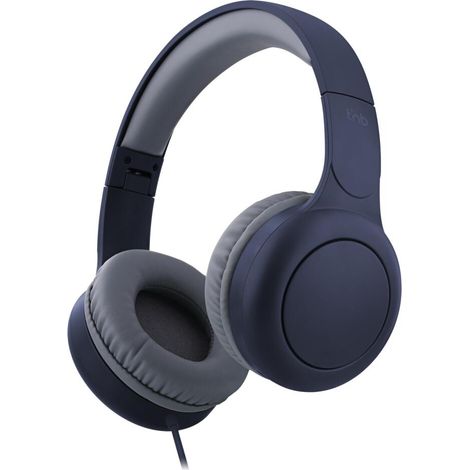 T'nB - supra-auraler kabelgebundener Kopfhörer, de Schaumstoff-Ohrpolster, de Kopfbandfutter für optimalen Komfort, cable USB-C, integrierte Bedienelemente, Mikrofon - Blue