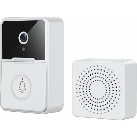 Wireless Doorbell with Camera, 1080P Wireless Video Doorbell with Chime, Two-Way Audio, IP65 Waterproof, SD and Cloud Storage (1/5)