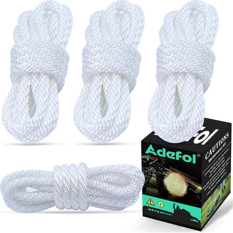 Corde de lanceur Adefol 4,8 m pour Honda GX100 GX120 GX160 GX200 5,5HP 6,5HP Tondeuse Tronçonneuse Débroussailleuse Bordure Motoculteur Pièces de moteur (1/5)