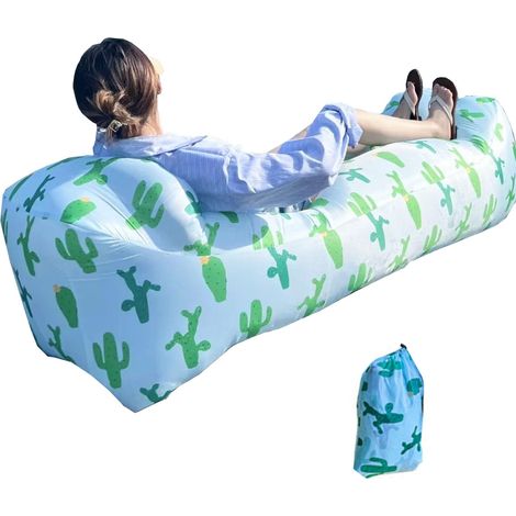 Canapé de camping gonflable, fauteuil de salon gonflable, canapé de vacances portable, adapté aux activités de plein air telles que les plages, la randonnée, les pique-niques et les festivals de musiq (1/5)