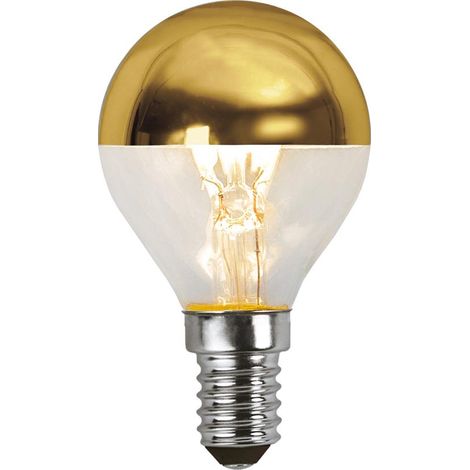 Star Trading Ampoule LED 'Top Coated', E14, 3,5W, 250lm, dimmable, or, anti-éblouissement, blanc chaud