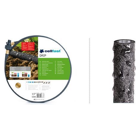CELLFAST - TUYAU D'ARROSAGE POREUX - 1/2'' - 7.5 M PLUMBING4HOME CF19-001 (1/3)