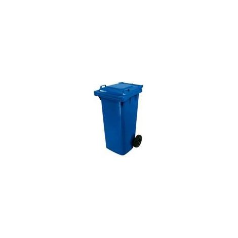 BIDONE CARRELLATO 120L BLU CON RUOTE