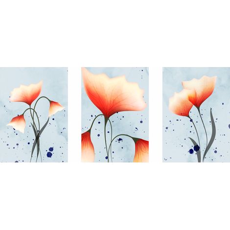 Posterset – rote Blumen PLN003 (1/5)