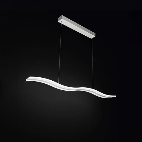 Sospensione in metallo e plexiglass Bend LED 48W CCT 3000K 4000K 6000K CRI80 220-240V 3648lm doppia emissione (1/3)