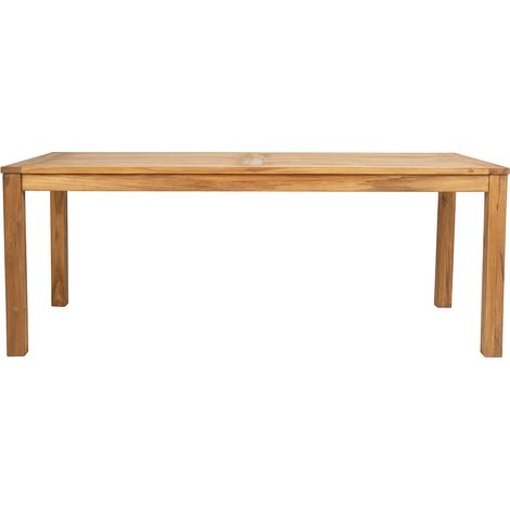 Table à manger 8 personnes en bois de teck - Naturel - AMILA (1/4)