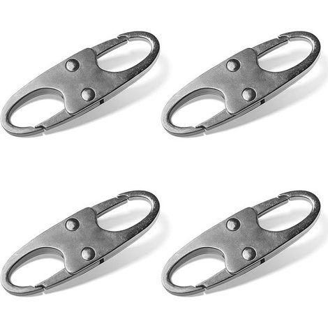 Lot de 4 clips de fermeture éclair antivol pour bagages, sacs à dos et sacs - système de sécurité à ouverture rapide. (1/5)