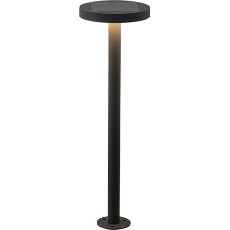NAP Bollard Solare LED 2,2W IP54 3000K Antracite - Paletto da terra a ricarica solare con sensore crepuscolare e dimmer touch - Rossini Group