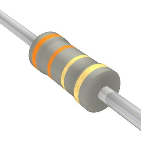 3R3 2W   Metall-Oxid-Widerstand 3,3 Ohm 2W 5%.