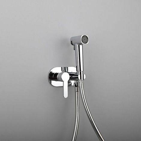Ulisem, spruzzatore portatile per bidet, attacco per doccia bidet, acqua calda e fredda, kit spruzzatore portatile per bidet, soffione e tubo per doccia bidet (1/4)