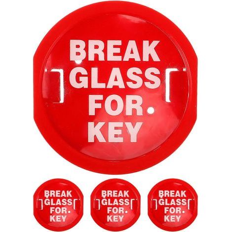 Set of 4 emergency key boxes, suitable for doors: wall cabinet for fire extinguisher – secure multifunctional safe for storing house keys. (1/5)
