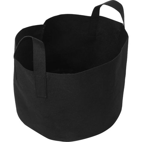 Sac de culture noir pour plantes, légumes et fleurs, aération, pot de plantation (10 gallons, 28 x 40 cm) (1/5)