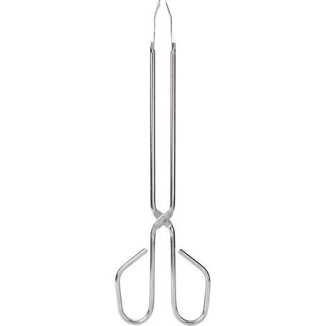 Pince De Cuisine En Acier Inoxydable - Manche Long Ergonomique - Pour Barbecue Et Buffet - 12 Pouces (1/5)