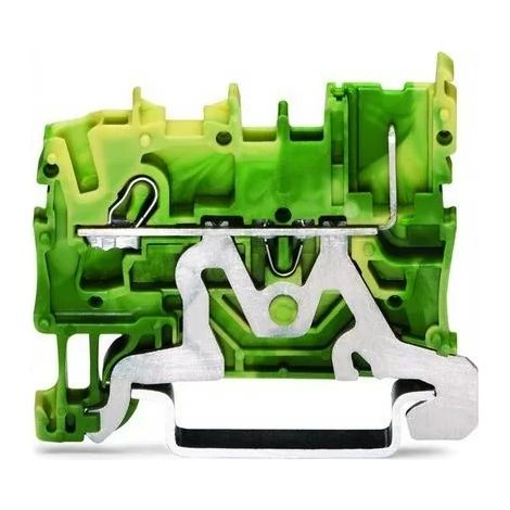 Wago 2022-1207 Borne de soporte a tierra 1 conductor 2,5mm≤ verde-amarillo