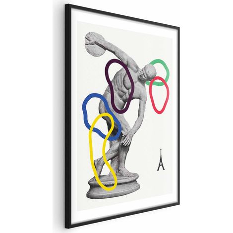 Póster - Collage gráfico - Lanzamiento de disco - Escultura (1/4)