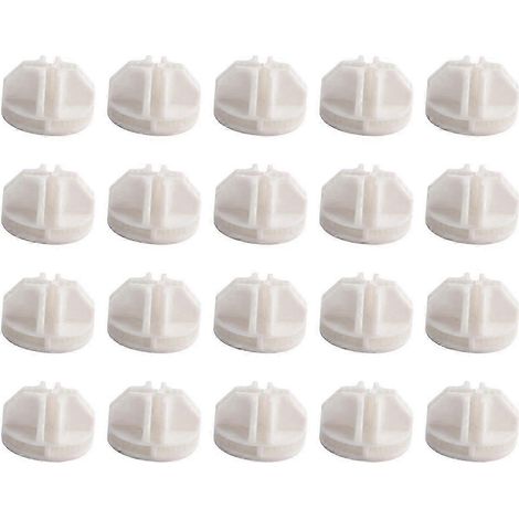 Étagère de rangement, lot de 20 unités, en ABS, couleur blanche, pour optimiser l'espace et le rangement à la maison.-AquaForge (1/5)