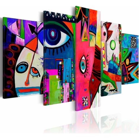 Tableau cirque de la vie quotidienne - 200 x 100 cm (1/4)