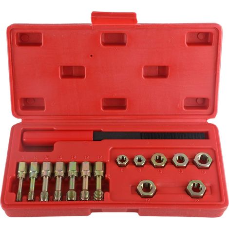 Thread Repair Kit Metric Thread Chaser Kit Universal Metric Thread Restorer Repair Tool Kit with Thread Dies, Taps and Thread Files (1/5)