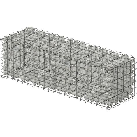Cesta de gaviones de acero galvanizado, 100x30x30 cm (1/5)