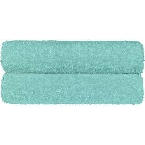 Set Asciugamani Bagno 100% Cotone Super Assorbenti Telo Doccia Spugna Professionali Salvietta Lavetta Viso Asciugamano Salviette Teli Asciugamano Ospite Qualità Hotel Lavette 2 Teli doccia - Verde
