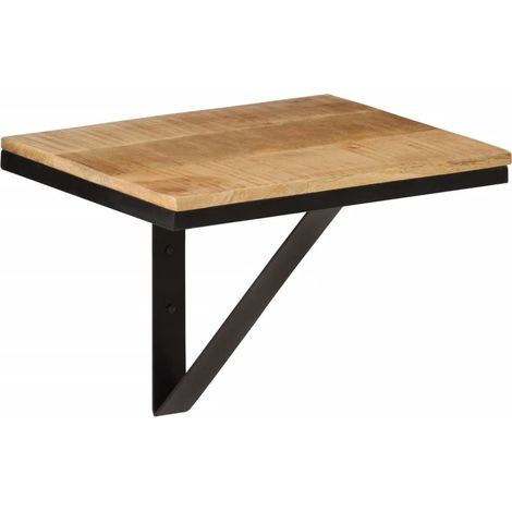 Maison Exclusive - Wandregal 40x30x32 cm Massivholz Mango und Eis (1/5)
