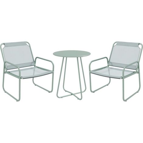 Ensemble de meubles de balcon 3 pièces avec 1 table et 2 chaises (1/5)