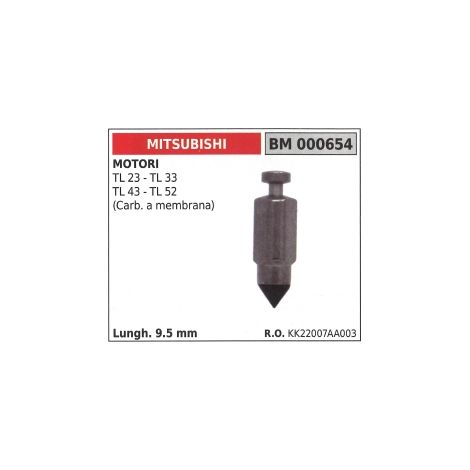 Aguja de carburador de diafragma para desbrozadora MITSUBISHI TL23 TL33 KK22007AA003