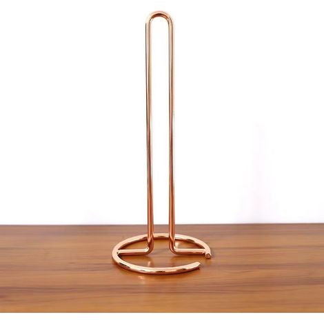 1 support de rouleau de papier, vertical, acier inoxydable doré, 13 cm, pour cuisine et salle de bain (1/5)