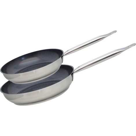 Set de 2 Poêles 24 et 28 cm céramique sans PFAS Profi Therm Platinum Elo (1/5)