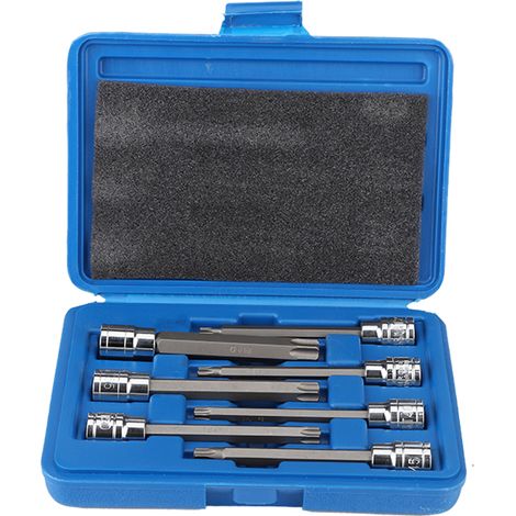 Jeu de 7 douilles Torx extra-longues, entraînement 3/8 pouce, embouts étoiles (1/5)