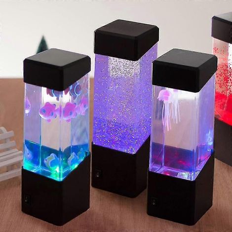Lampe méduse pour aquarium, veilleuse rechargeable USB à lumière changeante (1/5)