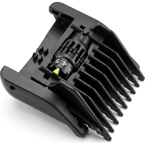 Sabot de coupe réglable 5 en 1 - 1 pièce - Plastique robuste - Ajustement 1 à 5 mm - Pour barbe et contours - Compatible séries QP (1/5)