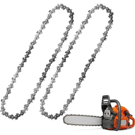 Lot de 2 Chaînes Tronçonneuse Rechange de 6 Pouces, 1/4" LP 1,1mm 37 Maillons D'entraînement Mini Tronçonneuse Électrique, Chaîne de Rechange en Acier Trempé pour Coupe de Bois et Élagage de Jardin